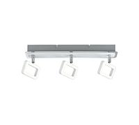Paulmann 66640 Spots Frame 3x4,5W, Blanc Dépoli/Chrome, 230V, Métal