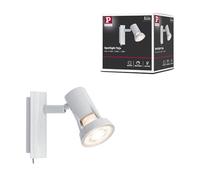 Paulmann 66702 projecteur Teja max. 10 watts spot Blanc applique Métal lampe murale GU10
