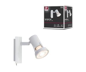 Paulmann 66702 projecteur Teja max. 10 watts spot Blanc applique Métal lampe murale GU10