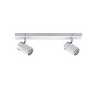 Paulmann 66711 Spots Zyli, IP44, max. 2x10W, GU10, Blanc/Chrome, 230V, Métal