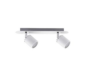 Paulmann 66718 Spots Tube, IP44, max. 2x10W, GU10, Blanc/Chrome, 230V, Métal
