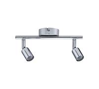 Spot Réglette 2 Lumières Carolina Chrome Gris