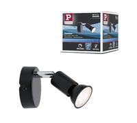 Paulmann 66750 Spot Carolina IP44 max. 10 watts gradable spot de plafond Anthracite, Chrome éclairage de plafond Métal spot pour plafond GU10