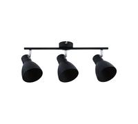 Paulmann Spot de plafond Davy 66761 – 3 spots E27 230V gradable Noir max. 3x20W