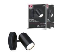 Paulmann 66774 Spotlight Zyli IP44 GU10 230V max. 10W dimmable noir mat