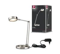 Paulmann Lampe de bureau Zed 70245 LED 6,7W Acier brossé 230/12V Métal