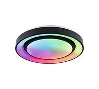 Paulmann Plafonnier LED Rainbow 70545 – RGBW dimmable ø47,5 cm – Noir