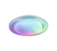 Paulmann 70546 LED Ceiling light Rainbow mit Regenbogeneffekt incl. 1x22 W Dimmable dynamicRGBW Farbsteuerung Chrom, white Kunststoff, Metall 3000 K