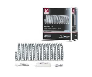 Paulmann 70605 Function MaxLED 500 Kit de base LED bande 5m, 6500K lumière du jour, 28W, 230/24V, 60VA argent