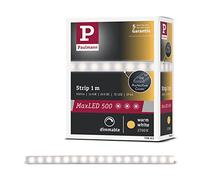 Paulmann 70663 Function MaxLED 500 LED bande 1m, 2700K blanc chaud, 7W 24V, Argent, Plastique