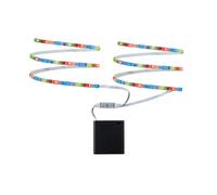 Paulmann Ruban LED 70700 – Set complet, compartiment batterie 6 V, 800 mm, RVB