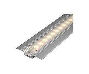 Paulmann 70855 Profilé Step Diffuseur 100 cm canaux LED en aluminium anodisé, lattes en aluminium satiné, bandes en plastique