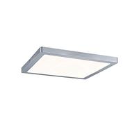 Paulmann 70867 LED Panel Atria anguleux Plafonnier 24W lumière 2700K blanc chaud LED Panel Chrome mat dimmable pour montage au mur et au plafond