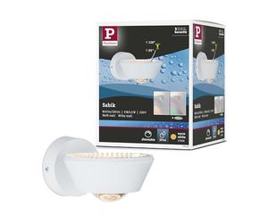 Paulmann 70946 plafonnier LED WallCeiling Sabik IP44 230 V rond incl. 1x9 / 1x4 watts gradable plafonnier Blanc dépoli plastique 2700 K