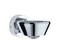 Paulmann 70947 plafonnier LED Sabik IP44 230 V rond incl. 1x9 / 1x4 watts gradable plafonniers Chrome luminaire de salle de bain plastique 2700 K