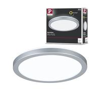 Paulmann 71004 Atria Shine Panneau LED rond en plastique avec 1 ampoule 11,2 W Blanc lumière du jour chromé mat 190 mm 4000 K