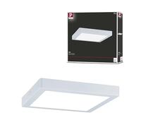 Paulmann 71022 Panneau LED Abia 300x300 mm carré blanc lumière du jour blanc Panneau lumineux en matière plastique Panneau de plafond 4000 K