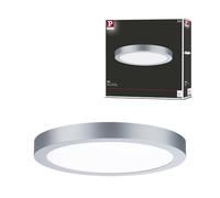 Paulmann 71023 panneau LED Abia 300 mm rond blanc lumière du jour Chrome mat panneau lumineux synthétique système d'éclairage 4000 Kelvin