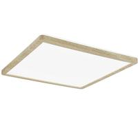 Panneau LED Atria Shine Backlight IP44 carré 293x293mm 16W 1600lm 4000K Esthétique bois Esthétique bois G