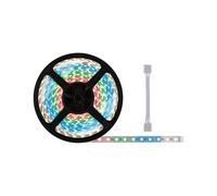 Paulmann 71044 Ruban LED MaxLED 500 RGBW avec câble adaptateur de 10 m, commande des couleurs, IP20, avec 1 x 72 watts, dimmable, argent, matière plastique, 3 000 K