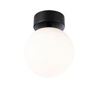 Paulmann 71072 Plafonnier LED Selection Bathroom Gove IP44 3000K 900lm 230V 9W Noir mat, Satin luminaire de salle de bain