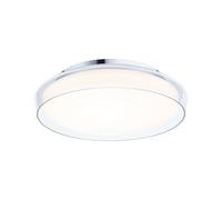 Paulmann Plafonnier LED Luena IP44 3000K 860 lm 16,5W 230V Verre Chrome