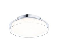 Paulmann Plafonnier LED Luena Selection salle de bain IP44 3000K 600lm 11,5W Verre Chrome