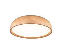 Paulmann Plafonnier LED Oka – IP44 950 lm 24 W 230 V Interrupteur blanc – Esthétique bois