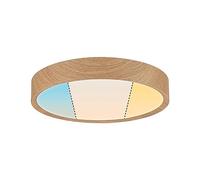 Paulmann 71085 Plafonnier LED Selection Bathroom Tega IP44 White Switch 1200lm 230V 22,5W Esthétique bois luminaire salle de bain lampe salle de bain