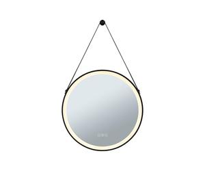 Paulmann 71089 Miroir lumineux LED Mirra IP44 White Switch 750lm 230V 11,5W gradable Noir, Miroir luminaire de salle de bain