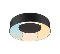 Paulmann Plafonnier LED Casca – IP44 – 1500 lm – 16 W – 230 V – Noir mat