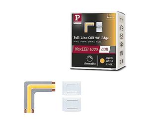 Paulmann 71122 MaxLED 1000 Strip LED Full-Line COB angle 90° 0,6W 1800lm/m 800LEDs/m gradable 0m, Argent plastique 2700K bande LED extensible