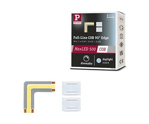 Paulmann 71126 MaxLED 500 Strip LED Full-Line COB Edge 0,3W 1000lm/m 800LEDs/m gradable 0m, Argent plastique 6500K bande LED extensible