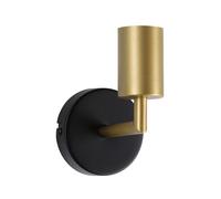 Paulmann Applique murale Ravi 71137 IP44 E27 max. 60W Noir mat/Doré sans ampoule