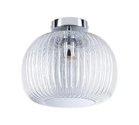 Paulmann 71142 Plafonnier Selection Bathroom Ruya IP44 E27 230V max. 60W Verre, Chrome applique/plafonnier, éclair. salle de bain - lum. sans ampoule