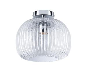 Paulmann 71142 Plafonnier Selection Bathroom Ruya IP44 E27 230V max. 60W Verre, Chrome applique/plafonnier, éclair. salle de bain - lum. sans ampoule