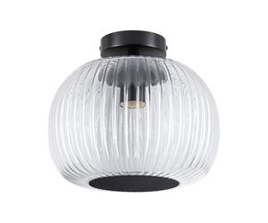 Paulmann 71146 Plafonnier Selection Bathroom Ruya IP44 E27 230V max. 60W Verre, Noir mat applique/plafonnier, éclair. salle de bain - lum sans ampoule