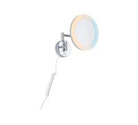 Paulmann Miroir cosmétique LED Masua IP44 interrupteur blanc 55 lm 230 V 4 W chrome