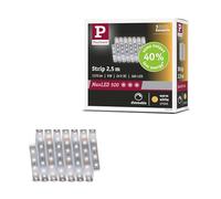 Paulmann 71233 MaxLED 500 Strip LED Blanc chaud Strip individuel 2,5m 9W 550lm/m 64 LEDs/m 2700K