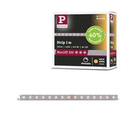 Paulmann 71234 MaxLED 500 Strip LED Blanc chaud Strip individuel 1m 3,6W 550lm/m 64 LEDs/m 2700K