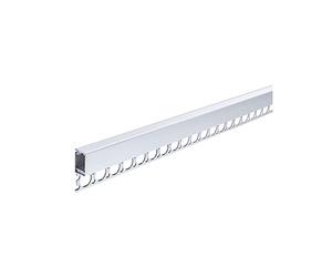Paulmann 78403 LumiTiles Profilé encastrable strip LED Top avec diffuseur 2m Alu anodisé, satin Protection projections eau Alu Éclairage salle de bain