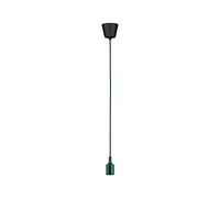 Paulmann 78429 luminaire en suspension Neordic luminaire suspendu Ketil sans ampoule max. 60W luminaire suspendu vert, Noir Silicone, plastique E27