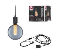 Paulmann Luminaire suspendu Tilla 78436 Neordic E27 max. 20W sans ampoule avec prise noir métal
