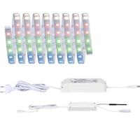 Strip LED intégré dimmable autocollant MaxLED 500 Paulmann 29W 1200lm Argent mat blanc chaud L. 3m x H.0,3 x P.0,3cm