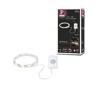 Paulmann Bande LED à piles 78900 – détecteur de mouvement & crépusculaire, Blanc 1 m 3000 K