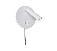 Paulmann Applique LED Tabari ronde – 3000K 407lm/100lm 230V 3,2W/1,2W Blanc/Chrome Liseuse