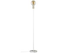 Paulmann 79615 Neordic Nordin Lampadaire, max. 1x20W, E27, Blanc/Doré mt, 230V, Marbre/Métal