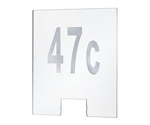 Paulmann 79674 Outdoor House Numéro Maison Accessoire, Transparent, Acrylique