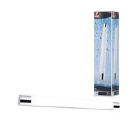 Paulmann 79713 plafonnier LED éclairage miroir Orgon incl. 1x10,5W IP44 éclair. plafond Chrome, Blanc éclair. salon Métal, Acryl éclair. couloir 3000K