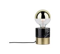Paulmann 79742 Neordic Vala Lampe de table, max. 1x20W, E27, Laiton br/noir, 230V, Métal/Marbre